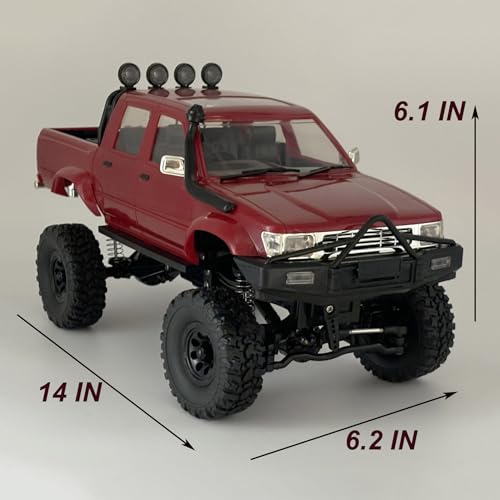 1/16 Scale Remote Control Off Road Rock Crawler 4x4 Pickup RTR E60024