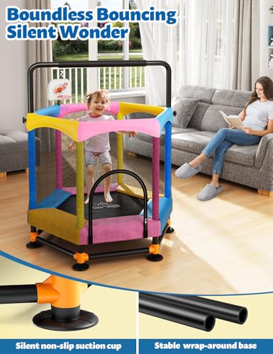 60" Toddler Trampoline with Safety Enclosure R7581