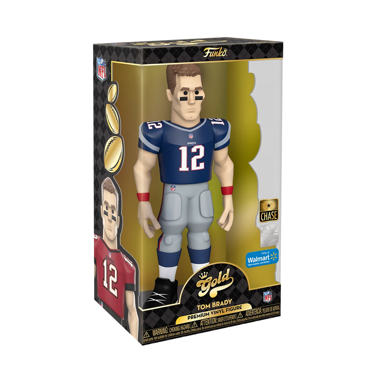 Gold 12" NFL Buccaneers Tom Brady with Chase N539850