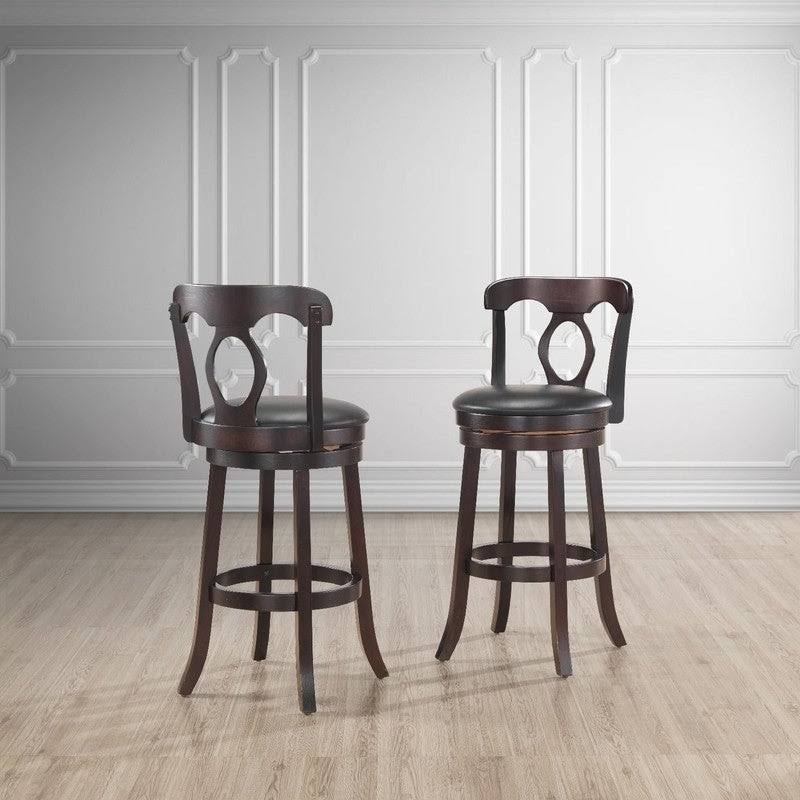 Dark Cappuccino Swiveling Bar Stool N809251