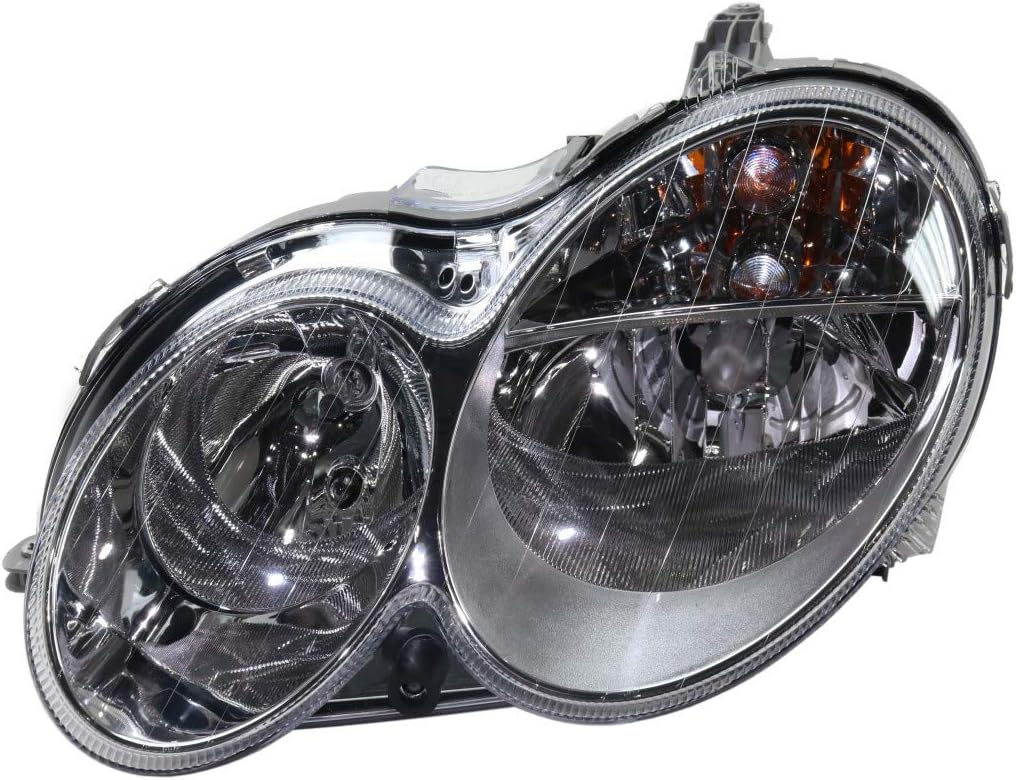 Passenger Side Halogen Headlight Assembly for Mercedes-Benz C55 AMG CLK320 CLK350 CLK500 CLK55 AMG Sedan Wagon 2002 2003 2004 2005 2006 Y914