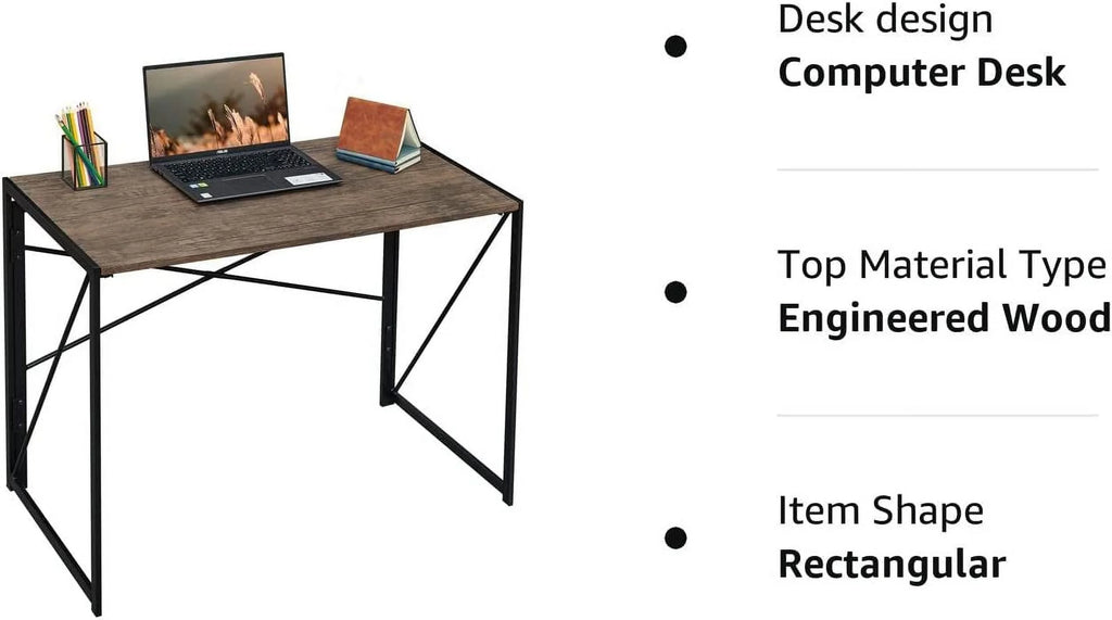 Brown Folding Desk 39.4 inch P1462