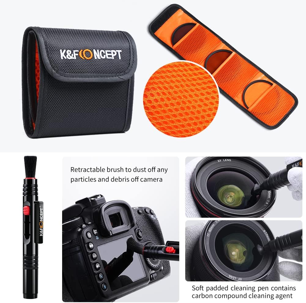 77mm UV/CPL/ND Lens Filter Kit (3 Pieces) Multi-Layer Coatings E710341