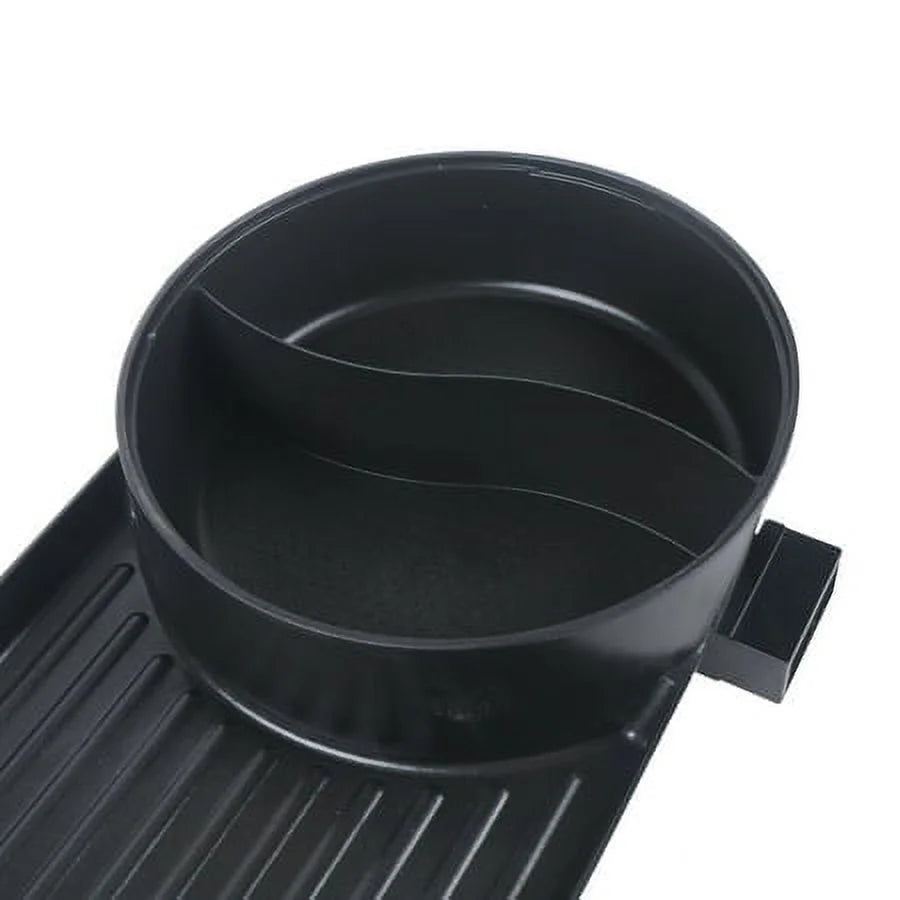 2in1 Electric Non-Stick Grill Hot Pot BBQ Soup Shabu Pot 2.2KW L2237