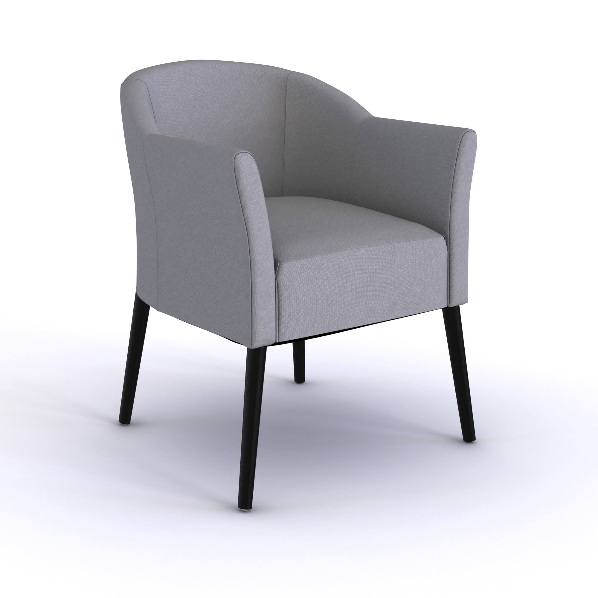 Purple Fabric Arm Chair B2839