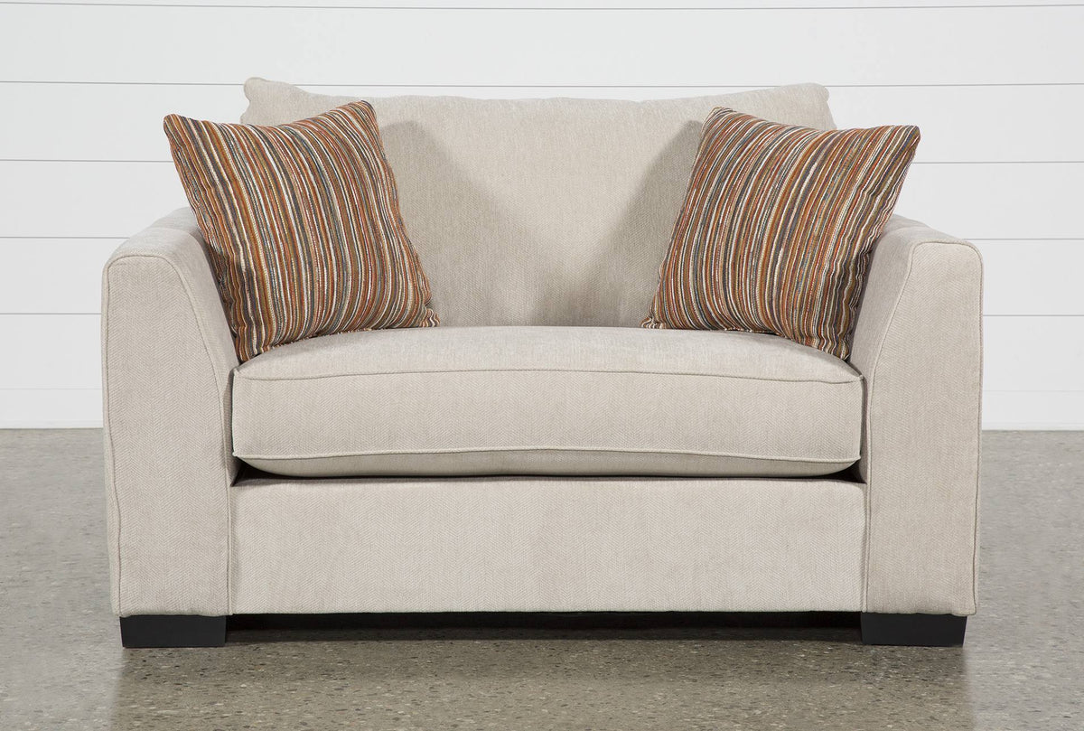 Beige Fabric Chair and Half U7397