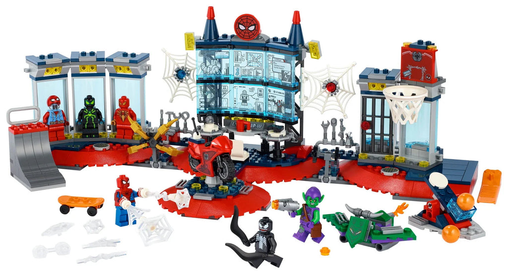 LEGO Marvel Spider-Man Attack on the Spider Lair 76175 Building Toy (466 Pieces) Y291