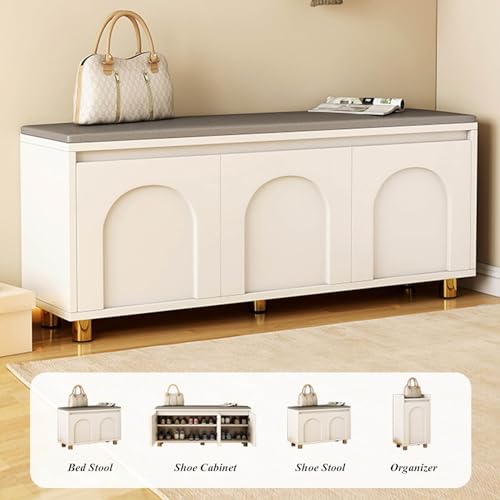 Shoe Bench with Cushion Storage Bench K3760