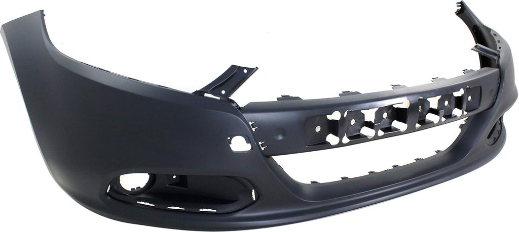 Front Bumper Cover Primed with Tow Hook Holes V4126