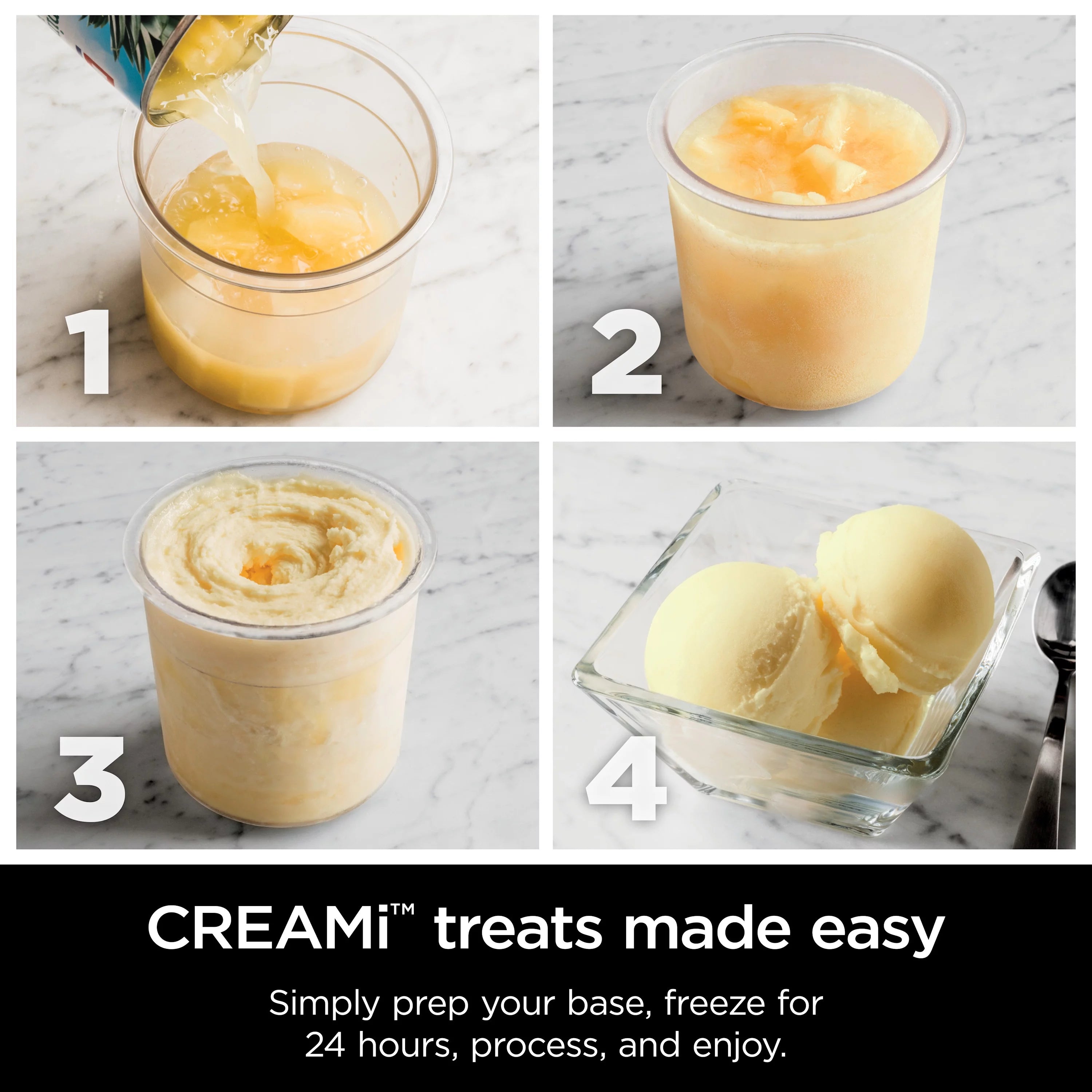 Silver Ice Cream Maker with 7 One-Touch Programs I84326