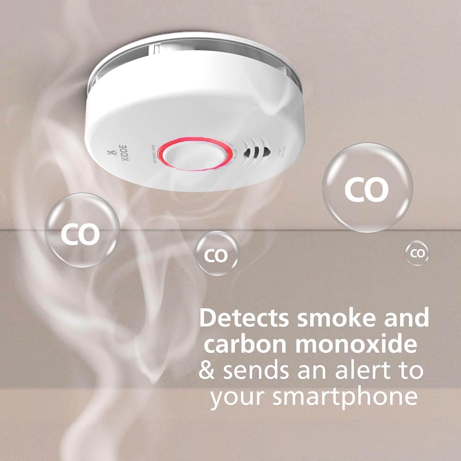 Smart Smoke & Carbon Monoxide Detector Hardwired w/Battery Backup 3 Pack N677912