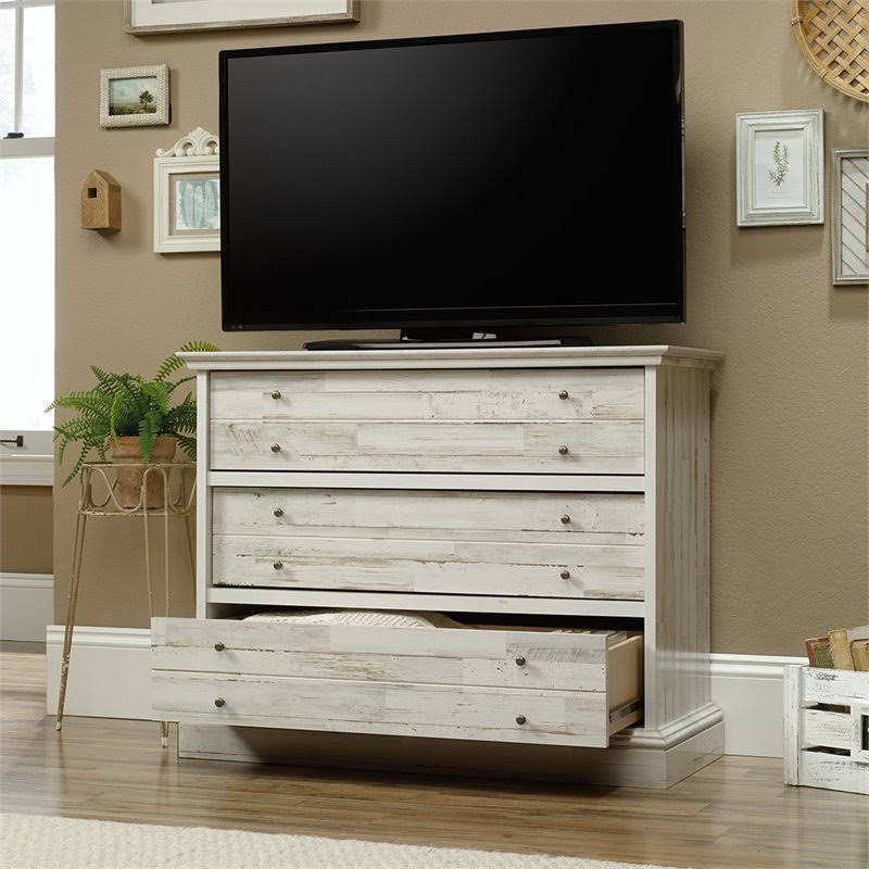 White Plank 3-Drawer Chest U991