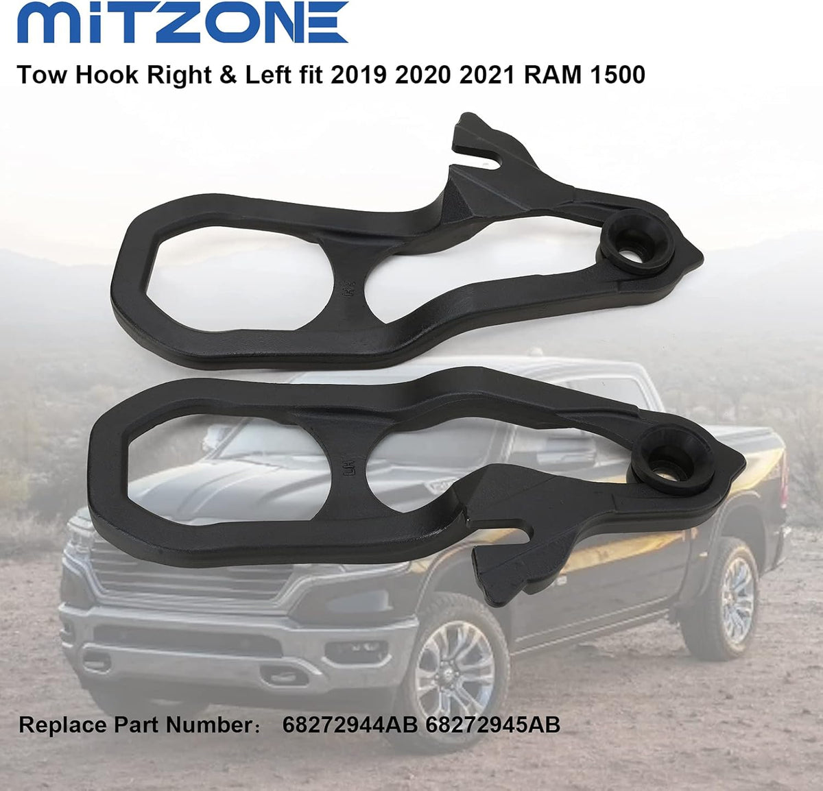 Front Tow Hooks Right & Left with Bushing R30392