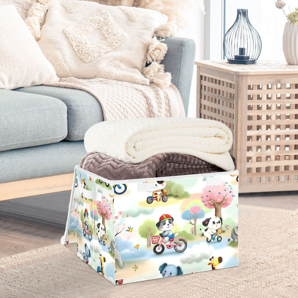 Foldable Storage Baskets with Lids D4639