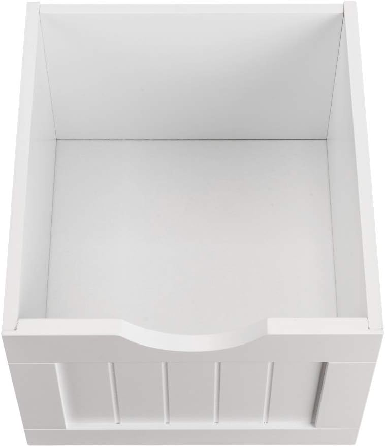 White 4 Drawer Single Door Bathroom Floor Cabinet Y6451
