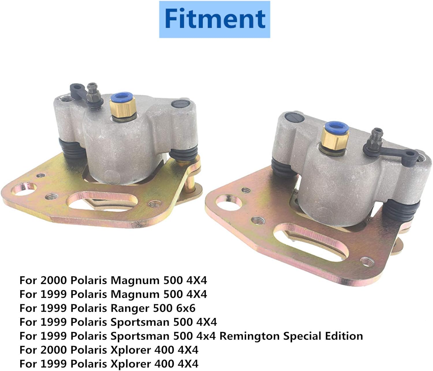 Front Brake Calipers with Pads for Polaris Sportsman 500 Ranger 500 L1515
