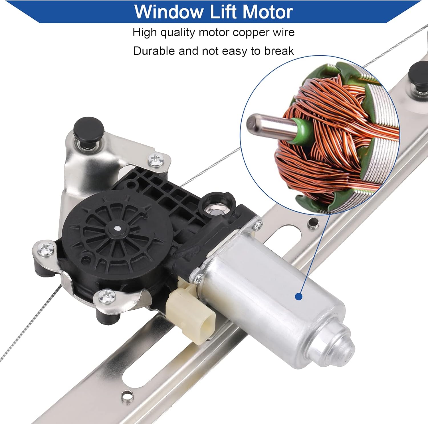 Rear Right Passenger Side Power Window Lift Regulator & Motor Assembly, Pack of 2 P4189