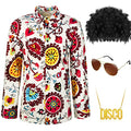 Disco Shiny Sequins Long Sleeve Shirts M5671
