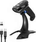 Wireless Barcode Scanner with Stand, CMOS USB POS Scanner for PC Computer Laptop F13468