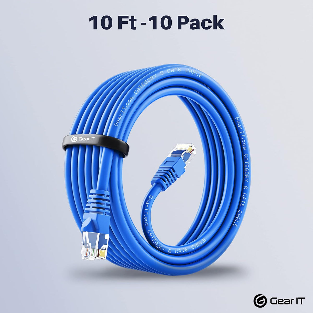 Cat6 Ethernet Cable 1 ft 50-Pack Blue F8879