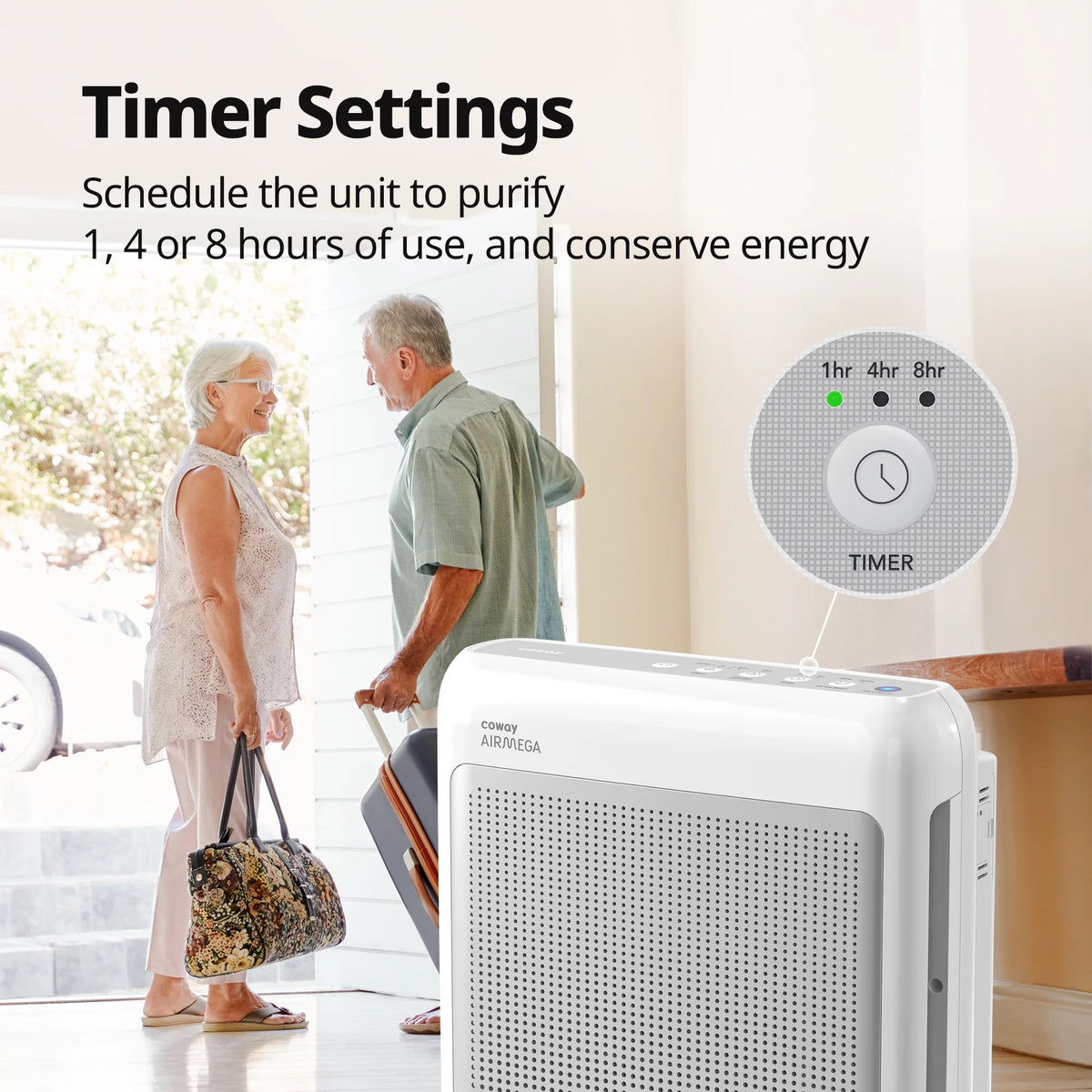 White True HEPA Air Purifier with 361 sq. ft. Coverage R498684