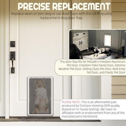 Large 16 7/8" x 10" Pet Door Flap with Magnetic Closure T2386