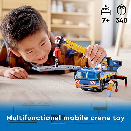 Mobile Crane Truck Toy Building Set with 2 Minifigures X50384