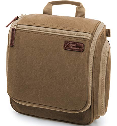 Large Hanging Travel Toiletry Bag with 10 Compartments, Water-Resistant Nylon I895