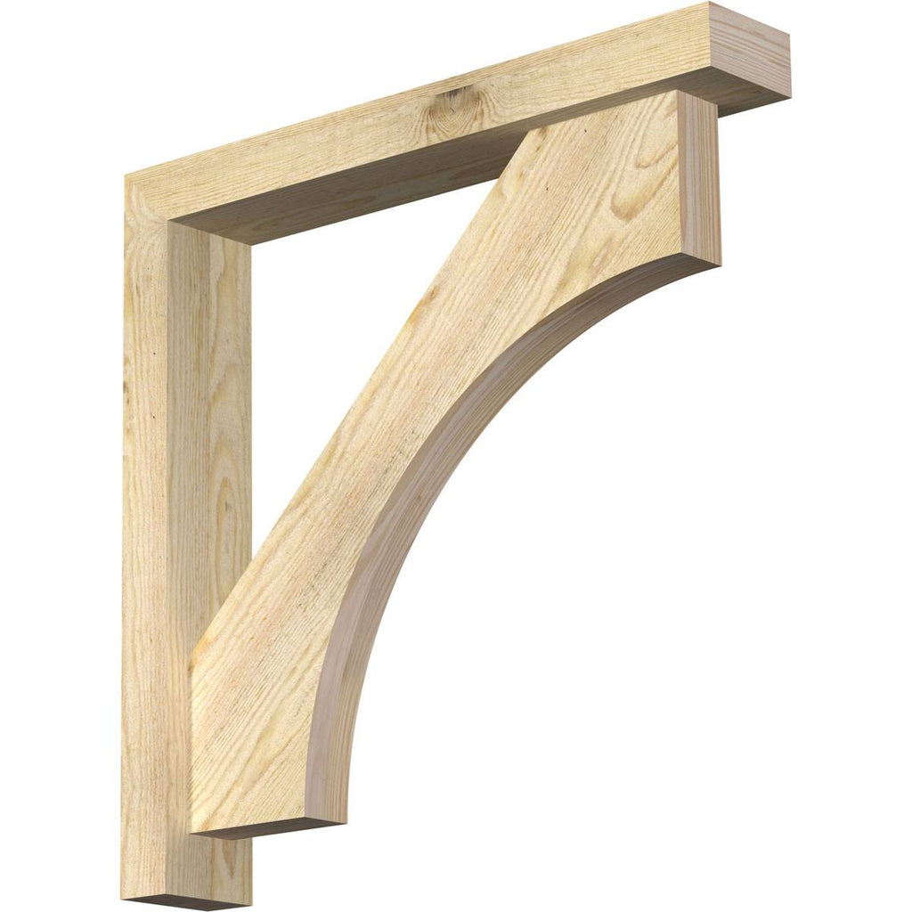 Rough Sawn Douglas Fir Bracket with Offset Brace K116
