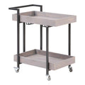 Antique Gray Wood Serving Cart J78678