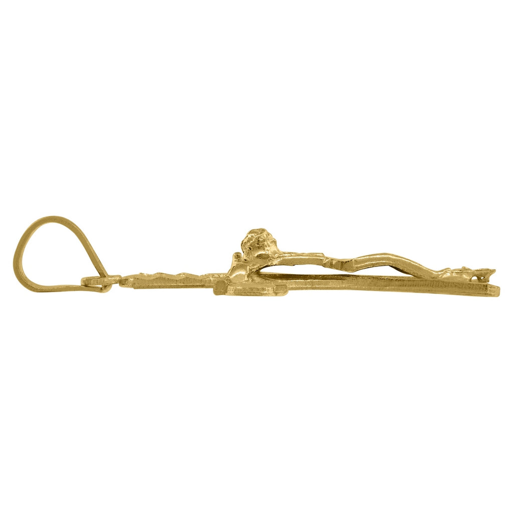 10k Gold Cross Pendant Necklace D333733
