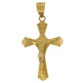 10k Gold Cross Pendant Necklace D333733