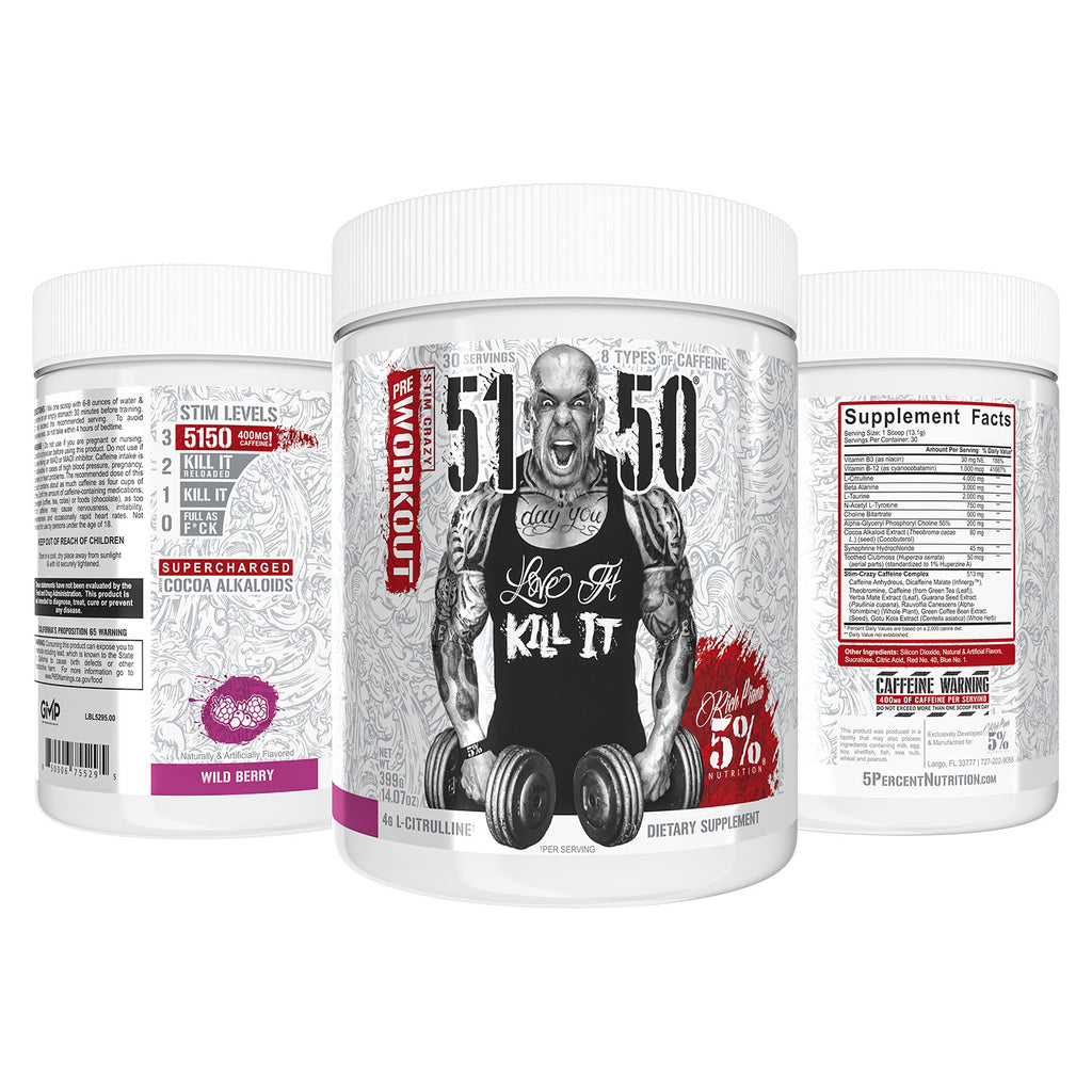30 Srvgs High Stim Pre-Workout Powder (Blue Ice) B425