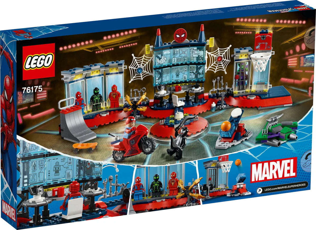 LEGO Marvel Spider-Man Attack on the Spider Lair 76175 Building Toy (466 Pieces) Y291