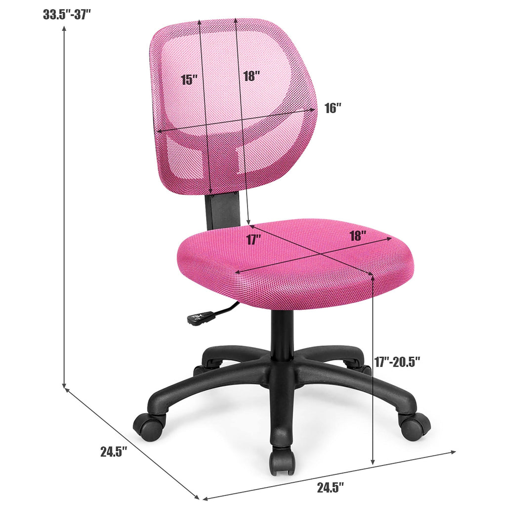 Pink Swivel Mesh Task Chair A778159
