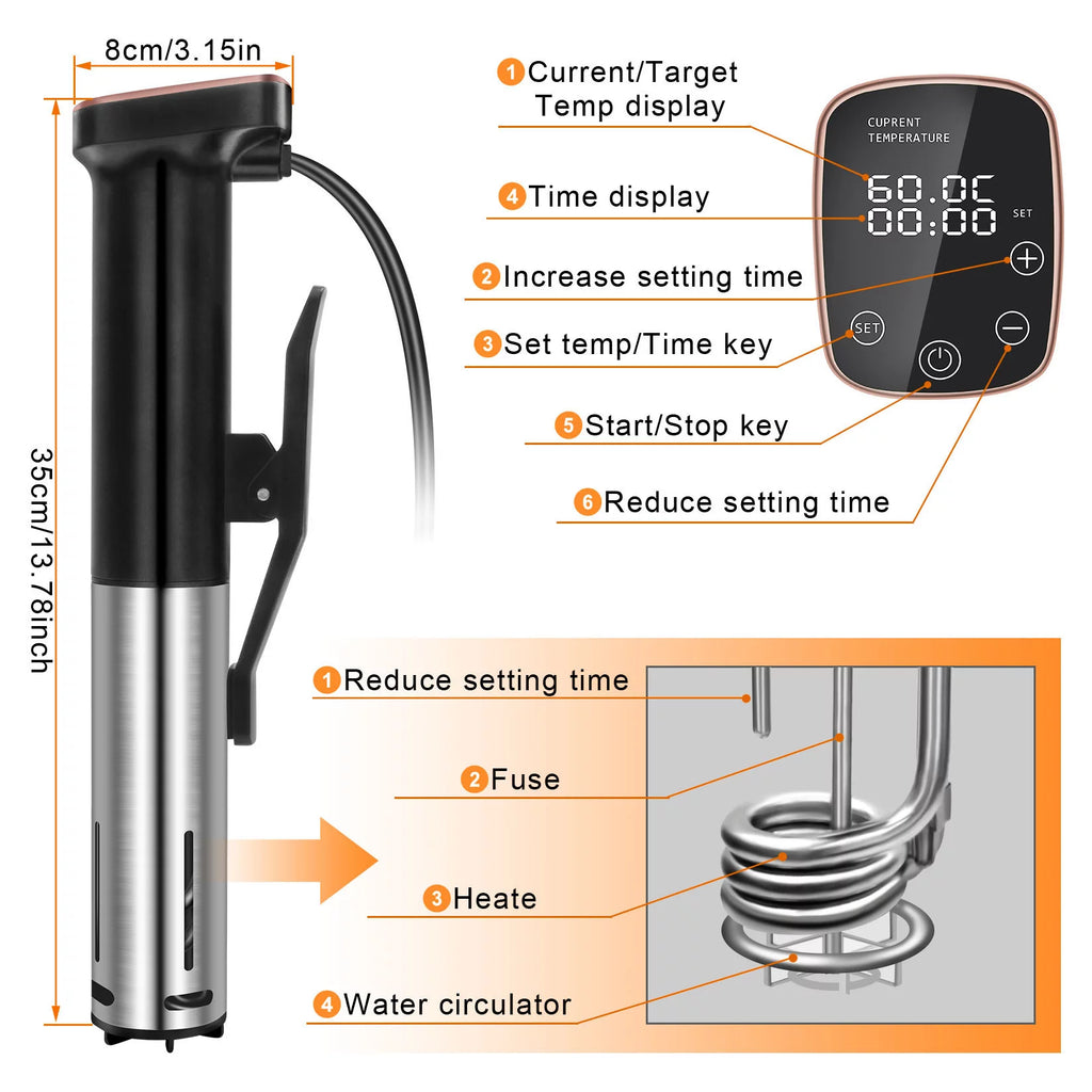 1100 Watts Immersion Circulator Precision Cooker Q208854