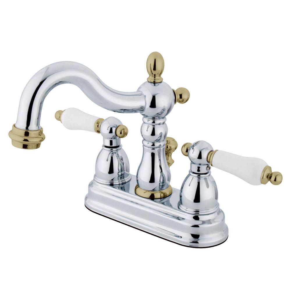 Polished Brass Centerset Lavatory Faucet with Retail Pop-Up T710889