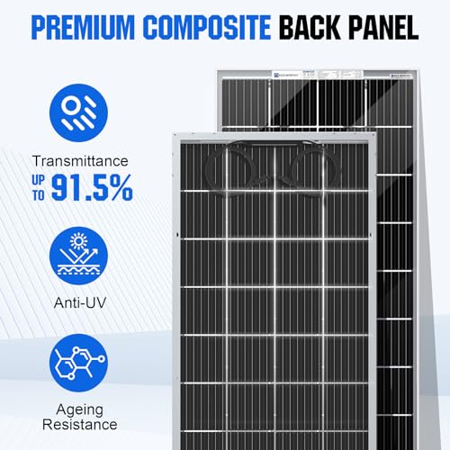 100 Watt 12 Volt Monocrystalline Rigid Solar Panel R53016