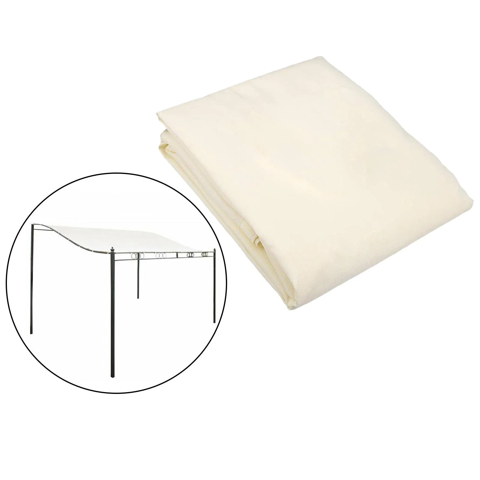 Beige Water Resistant Garden Gazebo Patio Cover D441