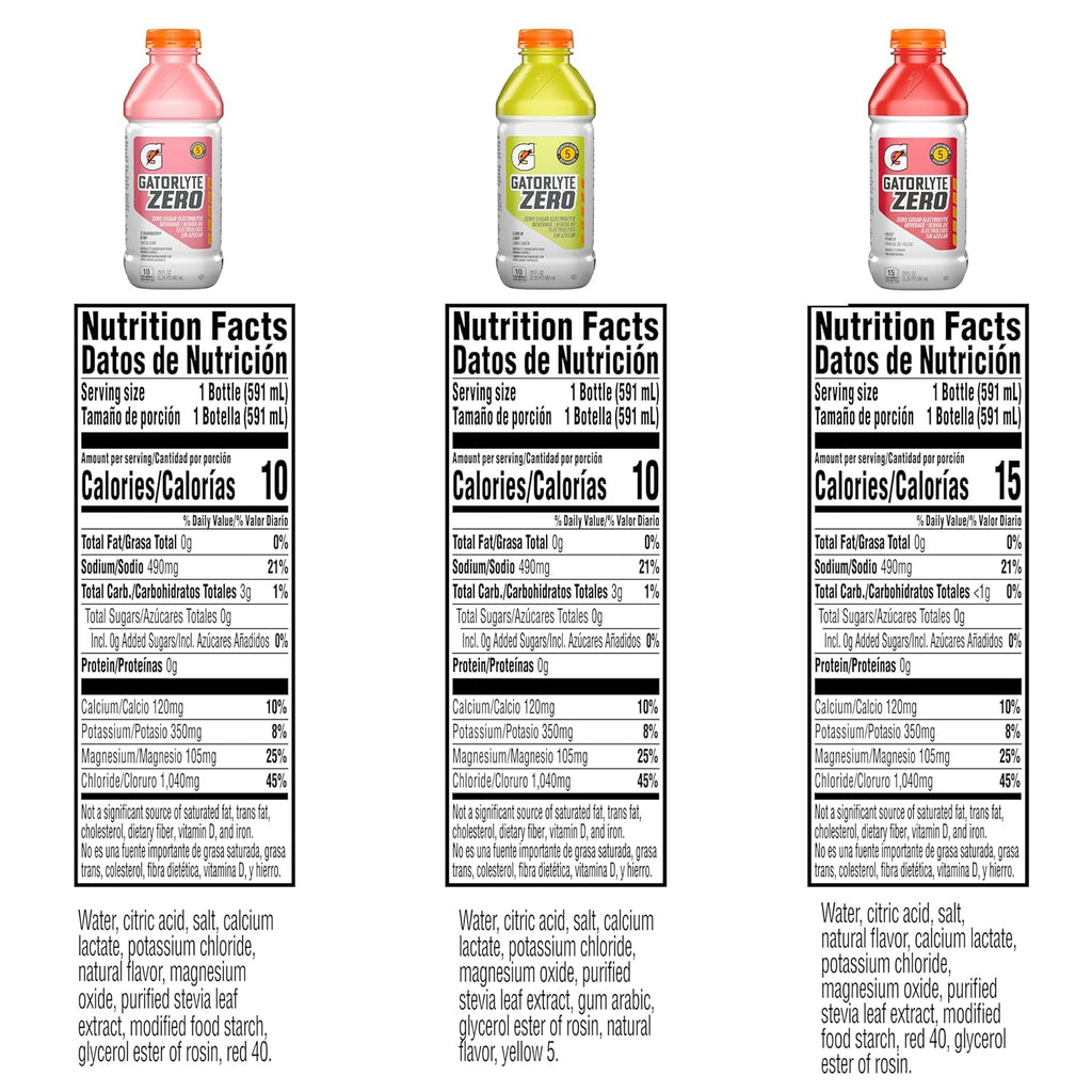 Zero Sugar Hydration, 20 Fl Oz (Pack of 12) F646638