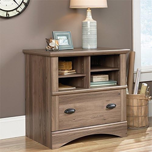 1 Drawer Lateral File Storage Cabinet with Key Lock in Salt Oak M707