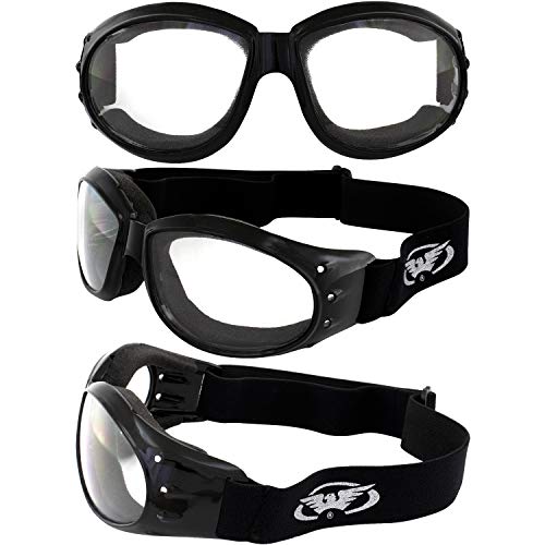 Padded Motorcycle Dirt Bike Riding Goggles Bundle D484