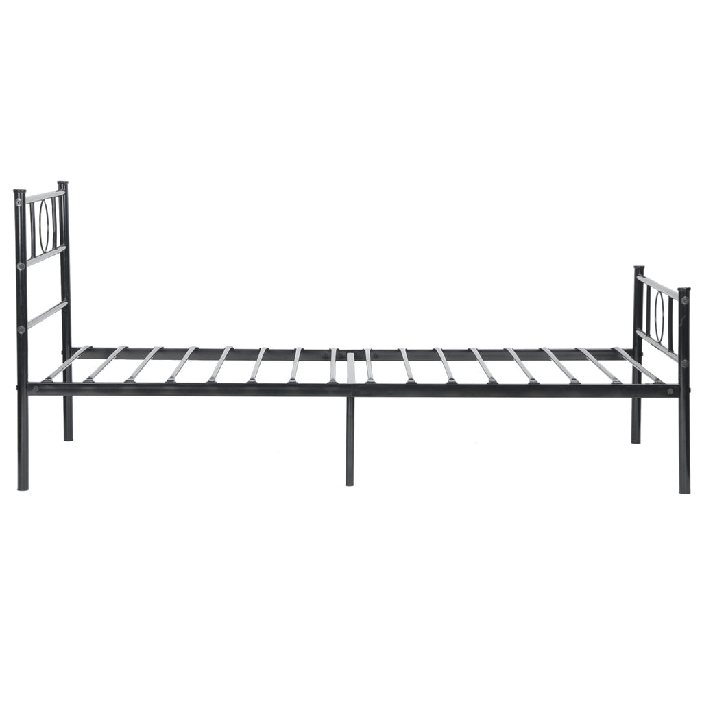Black Metal Single Bed Frame H622