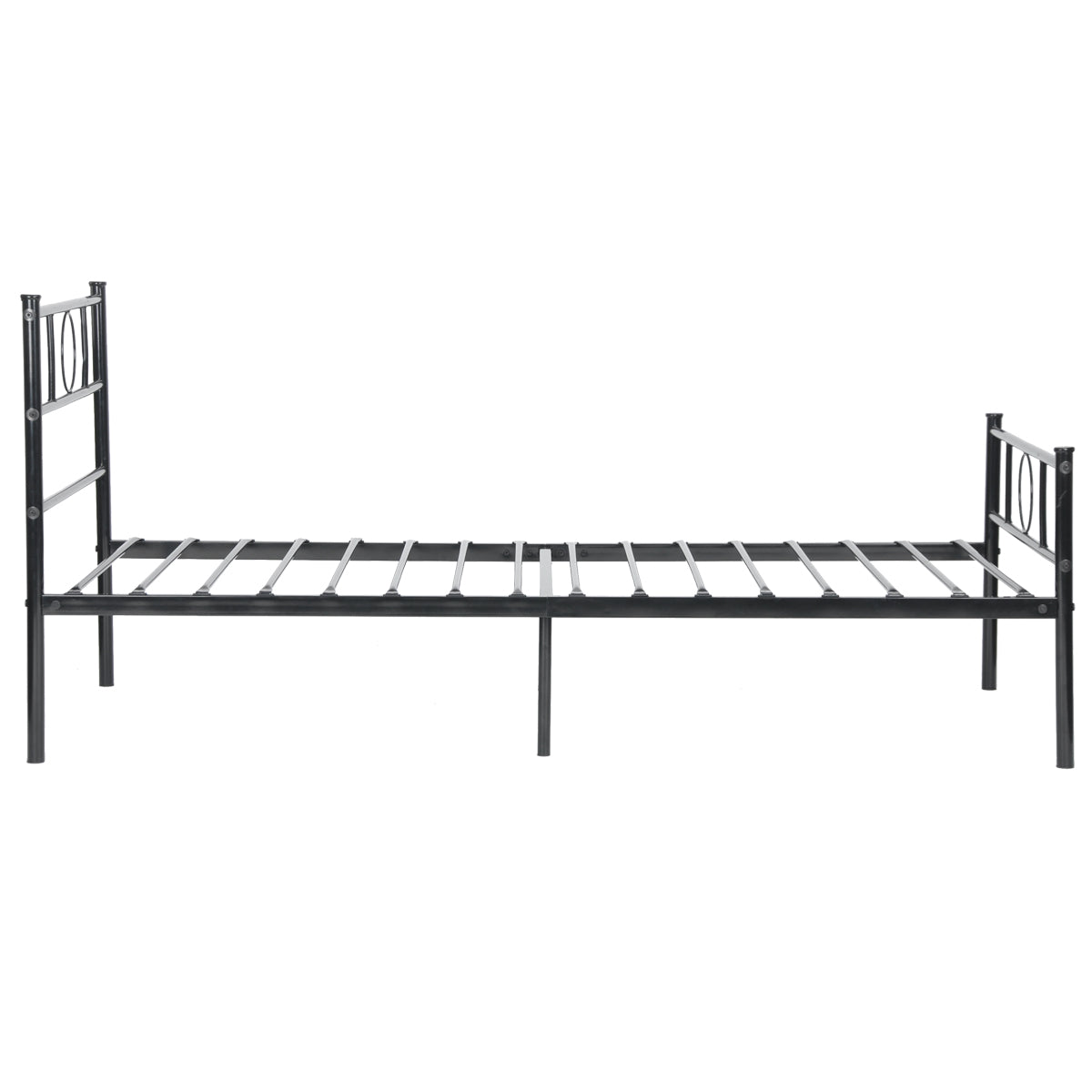 Black Metal Single Bed Frame H622