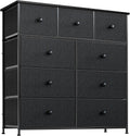 9 Drawer Steel Frame Wooden Top Dresser M56831