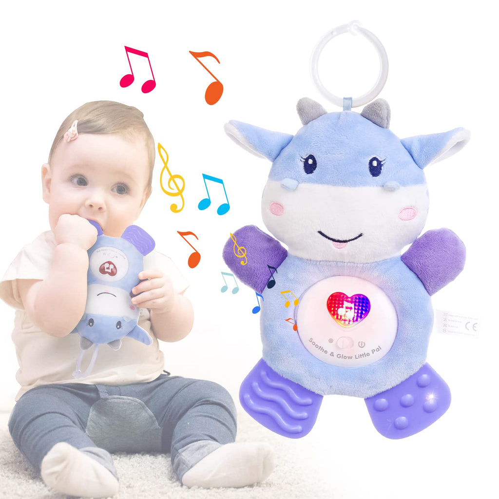 BPA Free Washable Plush Baby Teething Toys with Soft Light and Hook for Crib X32615