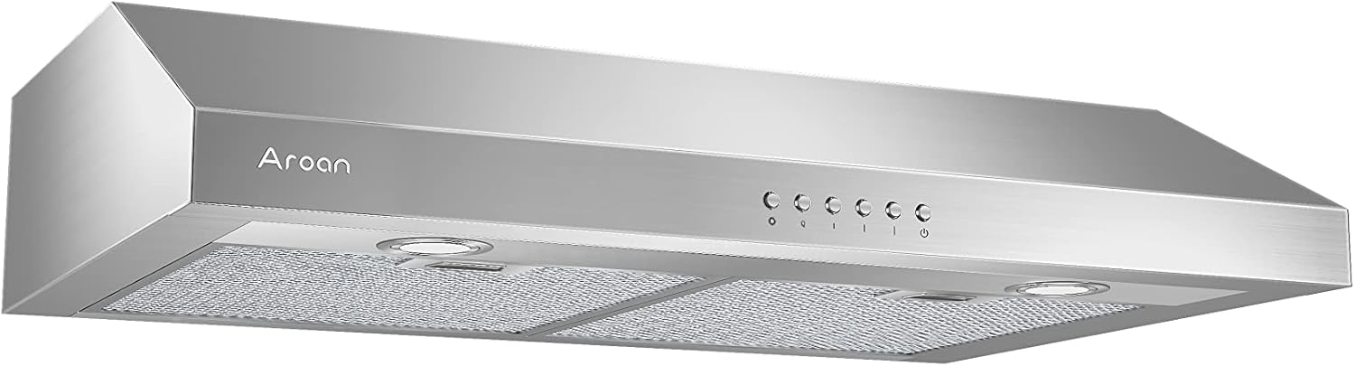 30 inch Under Cabinet Range Hood with 900 CFM, Stainless Steel, 4 Speed, Aluminum Mesh Filters, LED Lights T324289