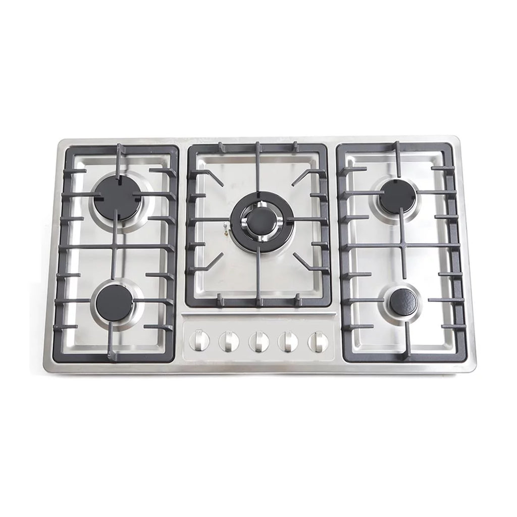 Stainless Steel 5 Burner Gas Cooktop D5744