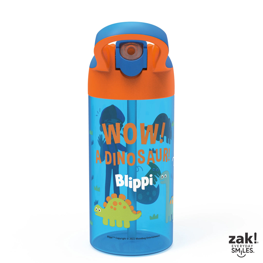 17.5 oz Kids Water Bottle with Spout Cover and Carrying Loop, Durable Plastic, Pack of 2 L171562