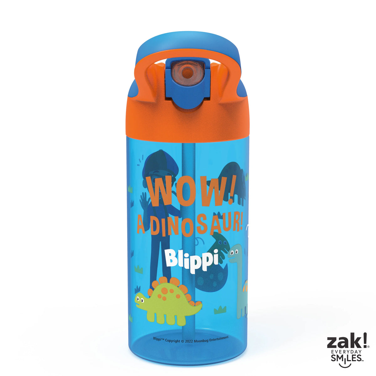 17.5 oz Kids Water Bottle with Spout Cover and Carrying Loop, Durable Plastic, Pack of 2 L171562